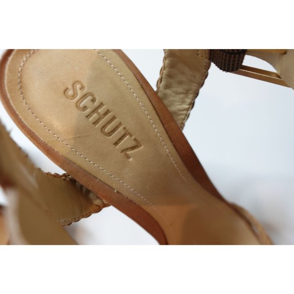 Schutz Lorah Heel in Desert Ankle Strap Buckle Closure - Picture 6 of 16
